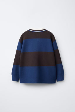 PRINTED STRIPED POLO JUMPER - Zara фото 2