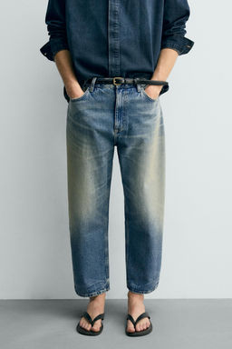 JEANS TAPERED WIDE FIT / Azul - Zara фото 2