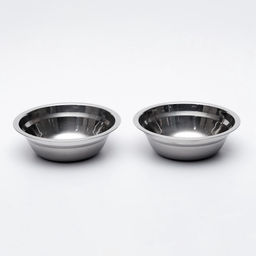 Набор из 2 мисок на подставке, 2500 мл, чёрная подставка - Пижон фото 5