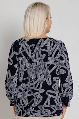 Блузка женская 1986/19/Темно-синий