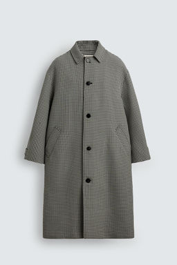 LIMITED EDITION CHECK TEXTURED COAT - Zara фото 7