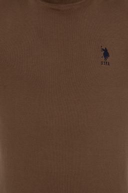 U. S. Polo Assn / Мужской базовый свитер кокосового цвета - U.s. polo assn фото 6