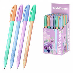 Цена за 50 шт. Ручка шариковая ErichKrause U-108 Stick Pastel Bloom 1.0, Ultra Glide Technology, цвет чернил синий (в коробке по 50 шт.)