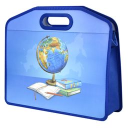 Папка для школьных тетрадей пластиковая арт. 62560/ 12 ГЛОБУС (полипропилен, формат А4, 37х30х11 см,