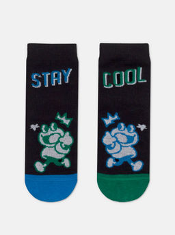 Цена за 2 пары CONTE-KIDS ВЕСЕЛЫЕ НОЖКИ черный