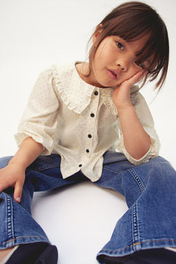 Blusa de algodon con cuello - H&m фото 3