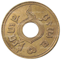 Монета 1 сатанг 1929 года Таиланд