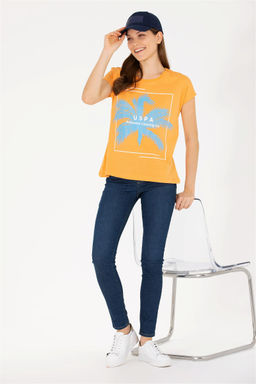 Женская оранжевая футболка - U.s. polo assn фото 11