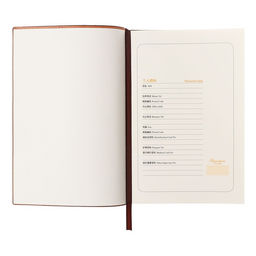 Ежедневник недатированный А5, 80 листов, линия, обложка кожзам лайт, коричневый - Calligrata фото 4