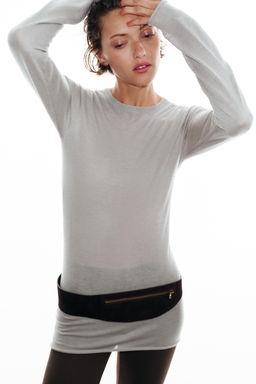 JERSEY PUNTO FINO CON LANA / Gris perla - Zara фото 3