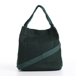 Сумка молодёжная на кнопке, цвет зелёный - Simaland фото 5