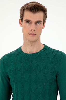 Мужской темно-зеленый свитер - U.s. polo assn фото 2