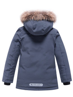 Парка зимняя Valianly подростковая для мальчика серого цвета 9235Sr  фото 2