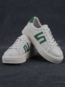 03-YC380-2 BEIGE Кроссовки женские (натуральная кожа)