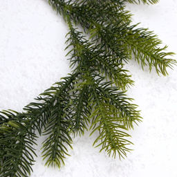 Ветка декоративная новогодняя, набор 10 шт., размер 1 шт. — 23×7×2 см