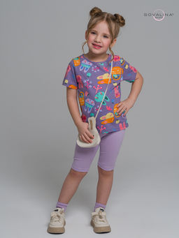 Костюм Актив черничные зайки-лаванда - Sovalina фото 5