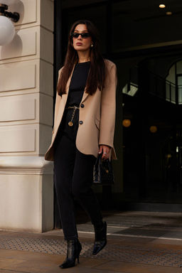 Siyah Yuksek Bel Mom Jeans TWOAW25JE00072