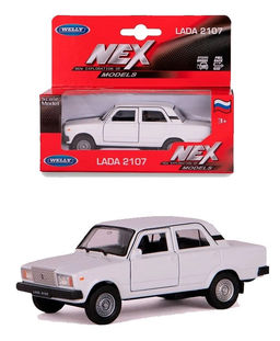 Welly. Машинка 1:38 "LADA 2107" пруж. мех., белый арт.43644W-W