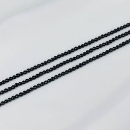 Бусины для украшений из черной Шпинели (96 бусин) 39 см