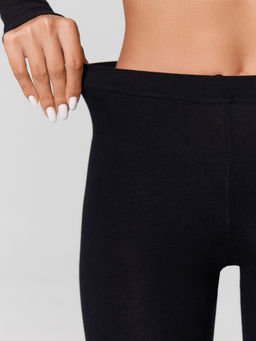 Легинсы из египетского хлопка в черном цвете