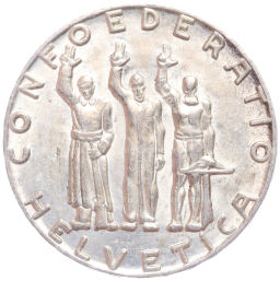 5 франков 1941 года Швейцария 650 лет Швейцарской Конфедерации