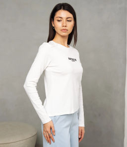 Лонгслив #КТ9072, белый - Dommod фото 2