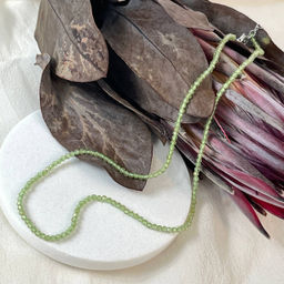 Бусы из Хризолита огранка