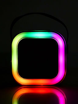 Караоке детское беспроводное, 2 микрофона, bluetooth, 5 режимов подсветки, звук, свет, бежевый - Zabiaka фото 10