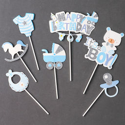 Набор для украшения С днём рождения, сынок, набор 7 шт. - Страна карнавалия фото 2