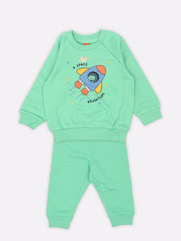 CRB wear / CSBB 90294-37-436 Комплект для мальчика (джемпер, брюки),зеленый/Ex.Cherubino