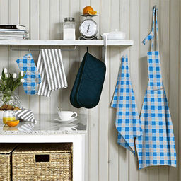 Полотенце вафельное 50х70см "Льняная геометрия", 156г/м2, хлопок 100%, набор 2шт, "Домашняя мода" (Россия)