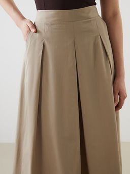 Beli Lastikli Pileli Etek