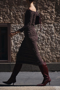 TEXTURED KNIT DRESS - Zara фото 3