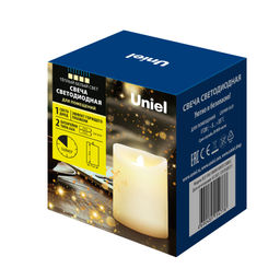 ULD-F061 WARM WHITE CANDLE Фигура светодиодная Свеча на батарейках 2ААА (не в/к). 1 светодиод. Теплый белый свет. TM Uniel - Volpe фото 7