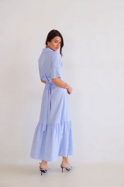 Martichelli Платье голубое в полоску  фото 4