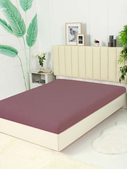 Простыня на резинке Махра - Какао 120*200*20