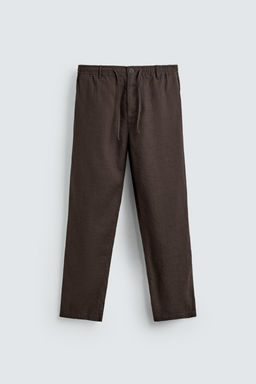 PANTAL?N RELAXED FIT ALGOD?N - LINO / Crudo - Zara фото 7