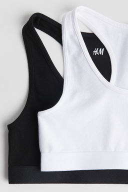 Pack de 2 crop tops en punto de algod?n - H&m фото 2
