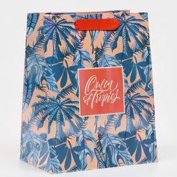 Пакет ламинированный Девушка с фламинго, радужная голография, MS 18 х 23 х 10 см - Дарите счастье фото 3