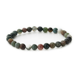 Яшма зеленая 6мм, браслет "Классика", длина 17см