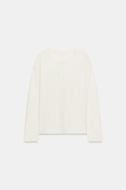 RUSTIC HENLEY T-SHIRT - Zara фото 6
