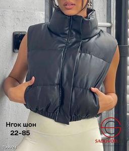 Жилетка женская из эко-кожи