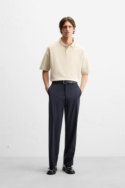 REGULAR FIT INTERLOCK POLO SHIRT