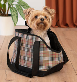 ВИА Сумка-переноска "Джойс" с карманом 16*30*h20см, клетчатая 99ред99 90061клетка 90061клетка