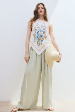 Pantal?n amplio con cord?n de ajuste - H&m фото 3