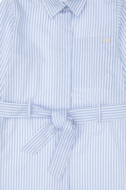 Девушка светло -голубое тканое платье Неожиданная скидка в корзине - U.s. polo assn фото 5