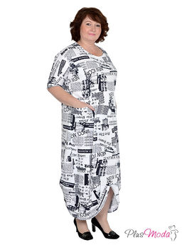 Платье Модель №619 размеры 50-76 - Plusmoda фото 2