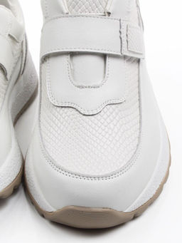 03-A238-2 WHITE Кроссовки женские (натуральная кожа)