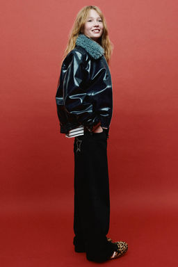 WIDE-LEG JEANS WITH STAR STUDS - Zara фото 5