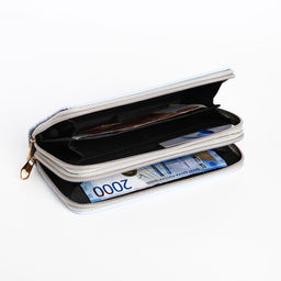 Кошелёк на молниях, цвет сиренево-голубой - Simaland фото 4